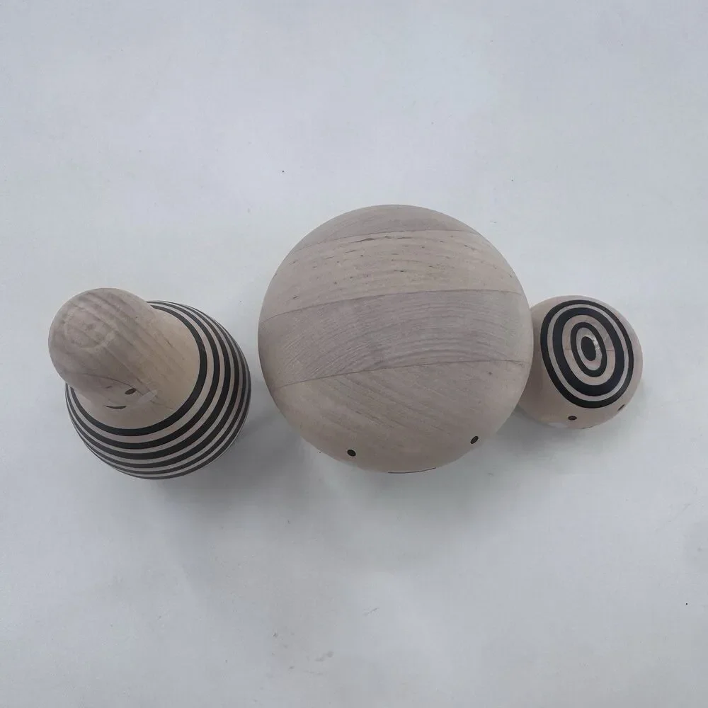 SET of 3 Ikea DVÄRGTALL DVARGTALL Decorative Figures Figurines Wood Ships Fast